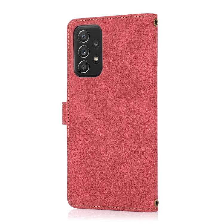 For Samsung Galaxy A52 5G / 4G PU + TPU Horizontal Flip Leather Case with Holder & Card Slot & Wallet & Lanyard(Wine Red) by buy2fix