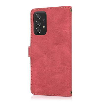 For Samsung Galaxy A52 5G / 4G PU + TPU Horizontal Flip Leather Case with Holder & Card Slot & Wallet & Lanyard(Wine Red) by buy2fix