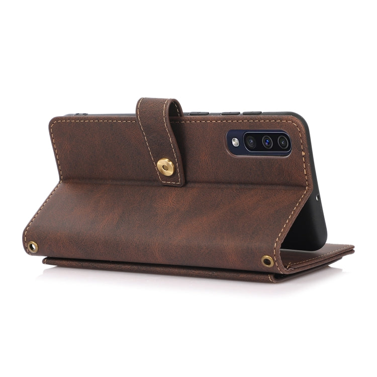For Samsung Galaxy A50 / A30s / A50s PU + TPU Horizontal Flip Leather Case with Holder & Card Slot & Wallet & Lanyard(Brown) by buy2fix