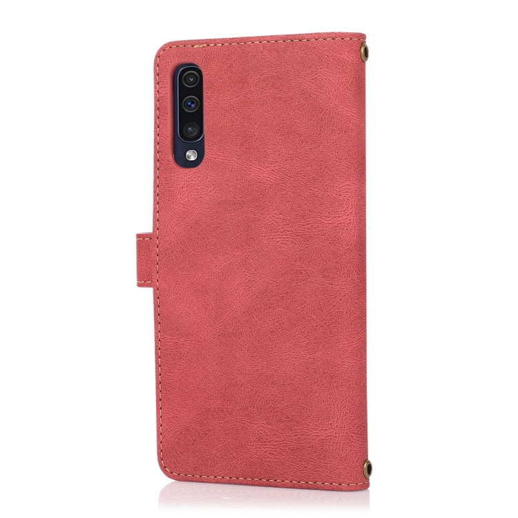 For Samsung Galaxy A50 / A30s / A50s PU + TPU Horizontal Flip Leather Case with Holder & Card Slot & Wallet & Lanyard(Wine Red) by buy2fix