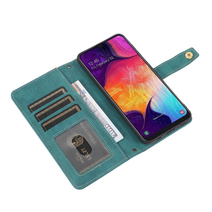 For Samsung Galaxy A50 / A30s / A50s PU + TPU Horizontal Flip Leather Case with Holder & Card Slot & Wallet & Lanyard(Lake Blue) by buy2fix
