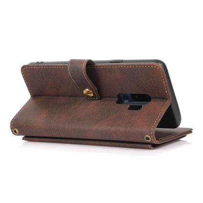For Samsung Galaxy S9+ PU + TPU Horizontal Flip Leather Case with Holder & Card Slot & Wallet & Lanyard(Brown) by buy2fix