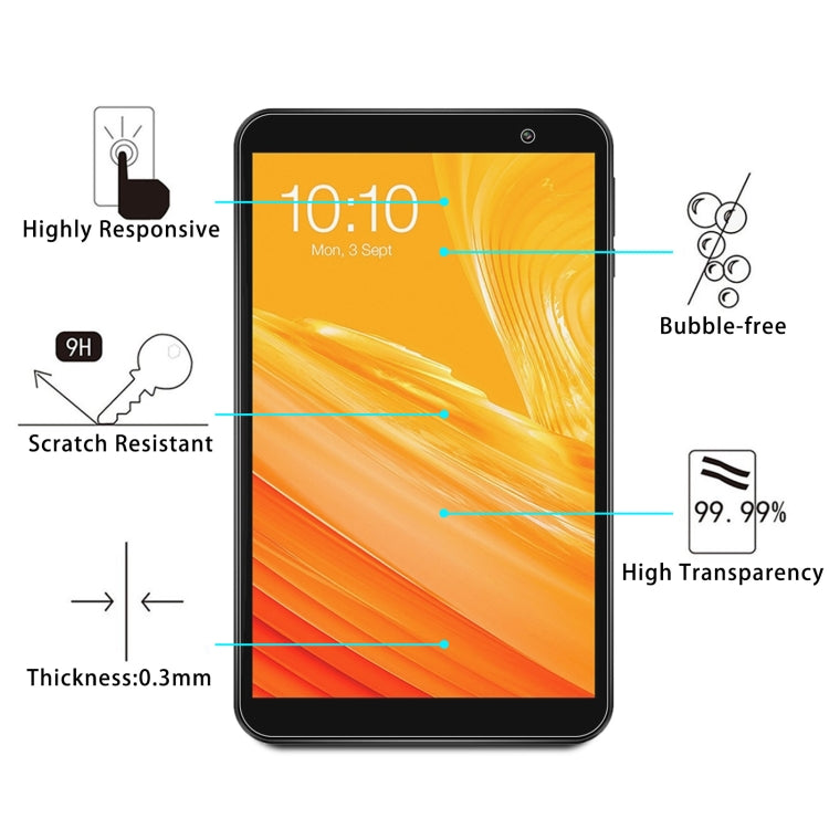 For Teclast P80X 9H 2.5D Explosion-proof Tempered Glass Film - Others by buy2fix | Online Shopping UK | buy2fix