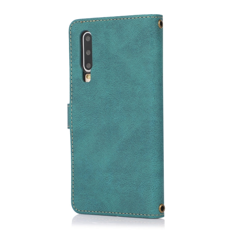 For Huawei P30 PU + TPU Horizontal Flip Leather Case with Holder & Card Slot & Wallet & Lanyard(Lake Blue) - Huawei Cases by buy2fix | Online Shopping UK | buy2fix
