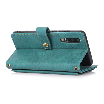 For Huawei P30 PU + TPU Horizontal Flip Leather Case with Holder & Card Slot & Wallet & Lanyard(Lake Blue) - Huawei Cases by buy2fix | Online Shopping UK | buy2fix