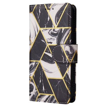 For iPhone 13 mini Marble Bronzing Stitching Horizontal Flip PU Leather Case with Holder & Card Slots & Wallet & Photo Frame (Black) - iPhone 13 mini Cases by buy2fix | Online Shopping UK | buy2fix