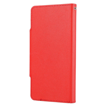 For iPhone 13 Ultra-thin Separable Magnetic Horizontal Flip Leather Case with Card Slot & Wallet(Red) - iPhone 13 Cases by buy2fix | Online Shopping UK | buy2fix