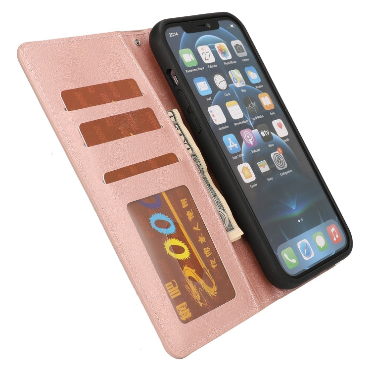 For iPhone 13 Pro Max Ultra-thin Separable Magnetic Horizontal Flip Leather Case with Card Slot & Wallet (Pink) - iPhone 13 Pro Max Cases by buy2fix | Online Shopping UK | buy2fix