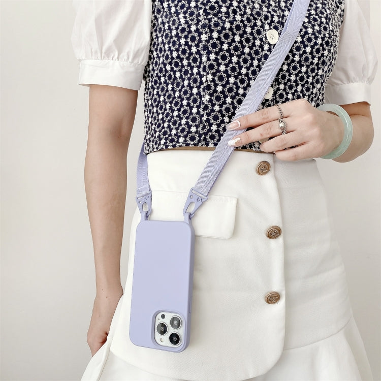 For iPhone 11 Pro Elastic Silicone Protective Case with Wide Neck Lanyard (Pink) by buy2fix