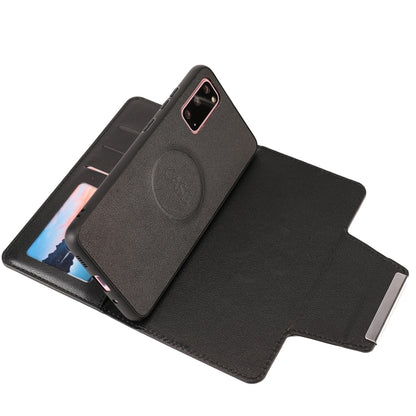 For Samsung Galaxy S20 Ultra-thin Separable Magnetic Horizontal Flip Leather Case with Card Slot & Wallet(Black) by buy2fix