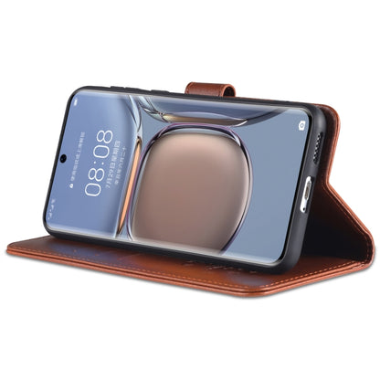 For Huawei P50 AZNS Sheepskin Texture Horizontal Flip Leather Case with Holder & Card Slots & Wallet(Brown) - Huawei Cases by AZNS | Online Shopping UK | buy2fix