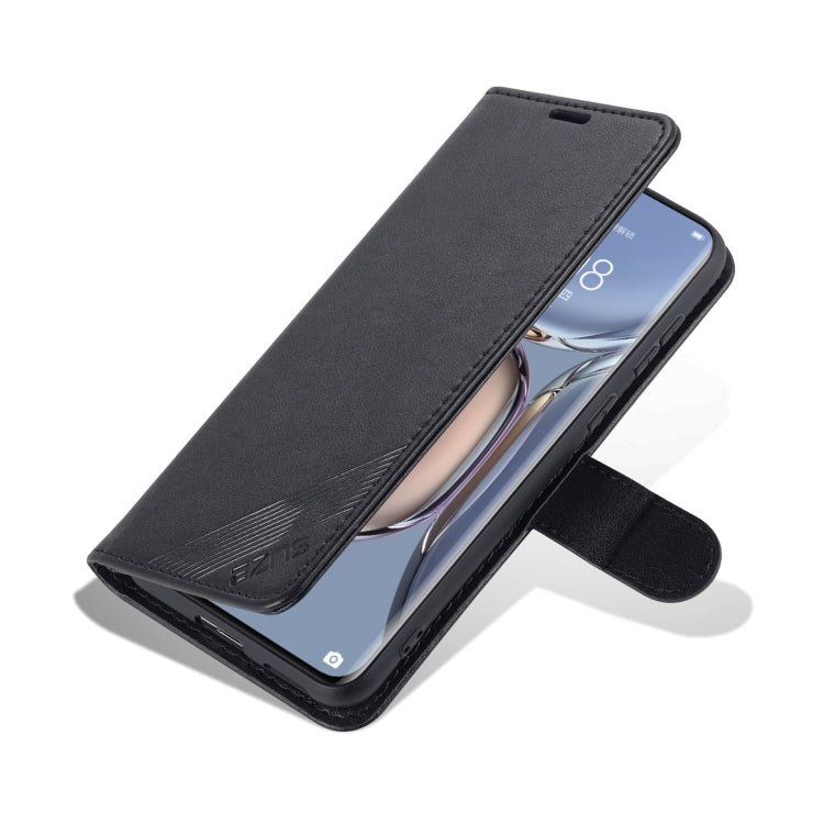 For Huawei P50 Pro AZNS Sheepskin Texture Horizontal Flip Leather Case with Holder & Card Slots & Wallet(Black) - Huawei Cases by AZNS | Online Shopping UK | buy2fix