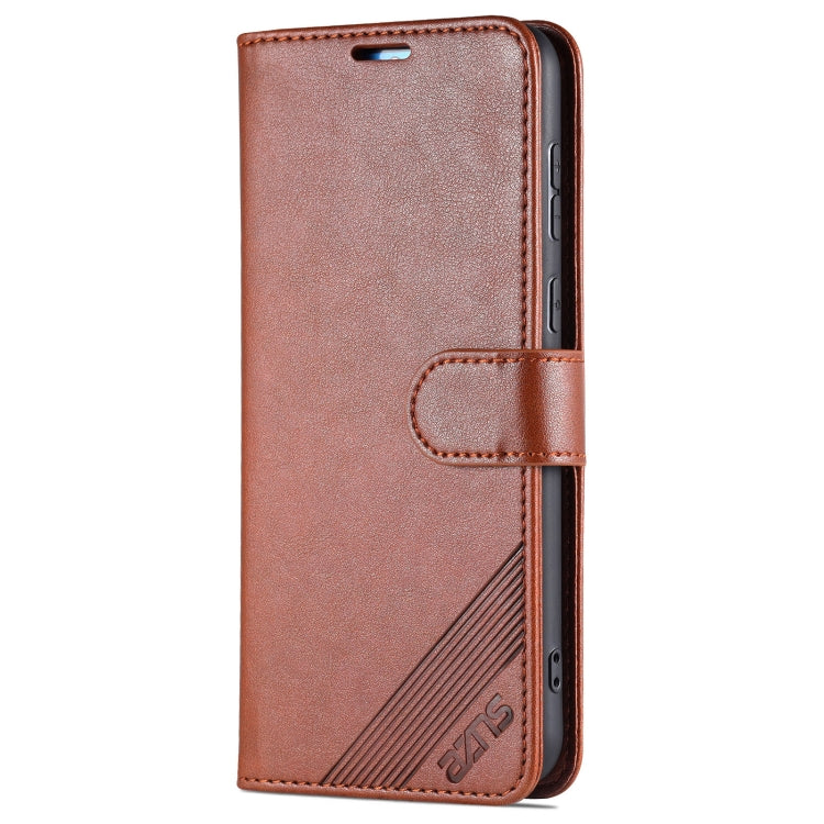 For Huawei P50 Pro AZNS Sheepskin Texture Horizontal Flip Leather Case with Holder & Card Slots & Wallet(Brown) - Huawei Cases by AZNS | Online Shopping UK | buy2fix