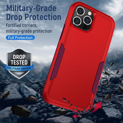 For iPhone 12 Pro Max Pioneer Armor Heavy Duty Shockproof Phone Case(Red) by buy2fix