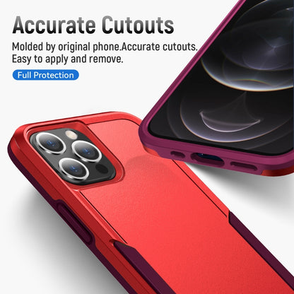 For iPhone 12 Pro Max Pioneer Armor Heavy Duty Shockproof Phone Case(Red) by buy2fix