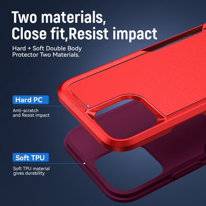 For iPhone 12 Pro Max Pioneer Armor Heavy Duty Shockproof Phone Case(Red) by buy2fix