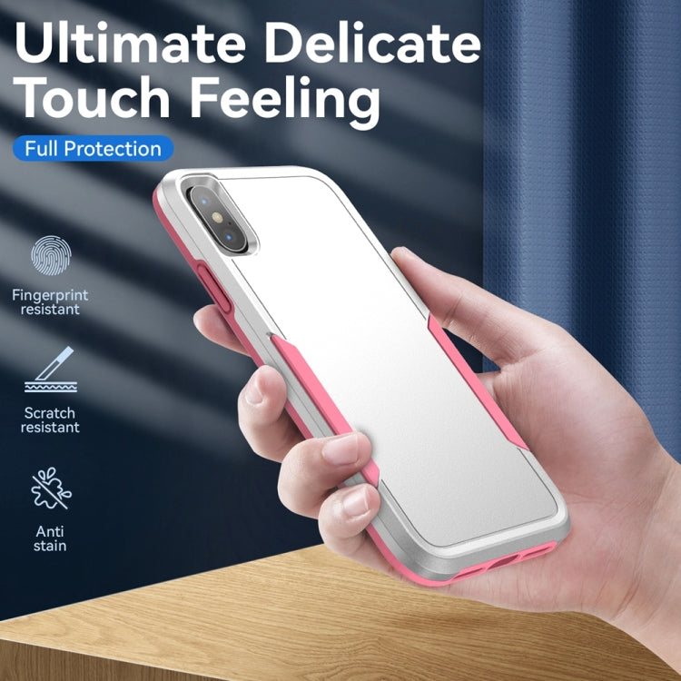 For iPhone X / XS Pioneer Armor Heavy Duty Shockproof Phone Case(White) by buy2fix