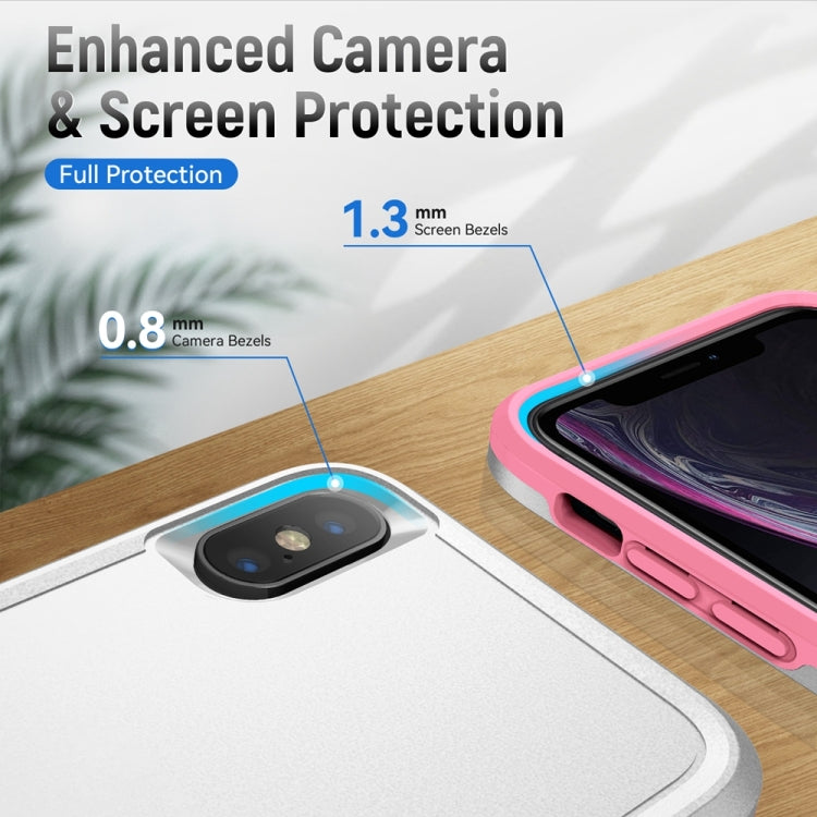 For iPhone X / XS Pioneer Armor Heavy Duty Shockproof Phone Case(White) by buy2fix