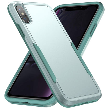 For iPhone X / XS Pioneer Armor Heavy Duty Shockproof Phone Case(Green) - More iPhone Cases by buy2fix | Online Shopping UK | buy2fix