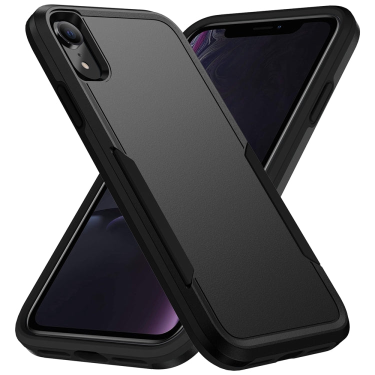 For iPhone XR Pioneer Armor Heavy Duty Shockproof Phone Case(Black) by buy2fix