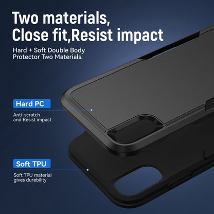For iPhone XR Pioneer Armor Heavy Duty Shockproof Phone Case(Black) by buy2fix