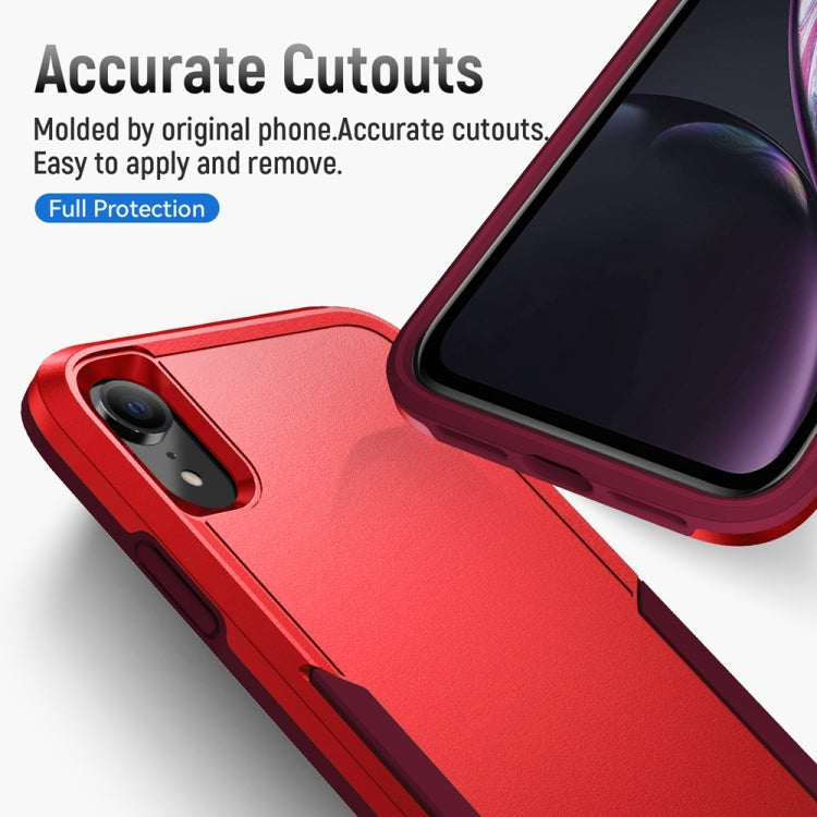 For iPhone XR Pioneer Armor Heavy Duty Shockproof Phone Case(Red) by buy2fix