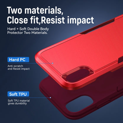 For iPhone XR Pioneer Armor Heavy Duty Shockproof Phone Case(Red) by buy2fix