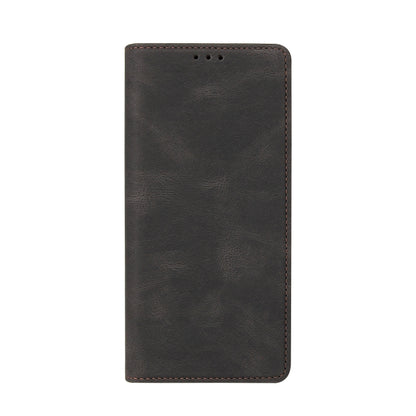 For Samsung Galaxy A02 Simple Suction Closure Horizontal Flip Leather Case with Holder & Card Slot & Wallet(Black) by buy2fix