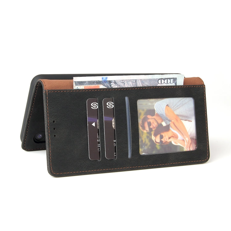 For Samsung Galaxy A02 Simple Suction Closure Horizontal Flip Leather Case with Holder & Card Slot & Wallet(Black) by buy2fix