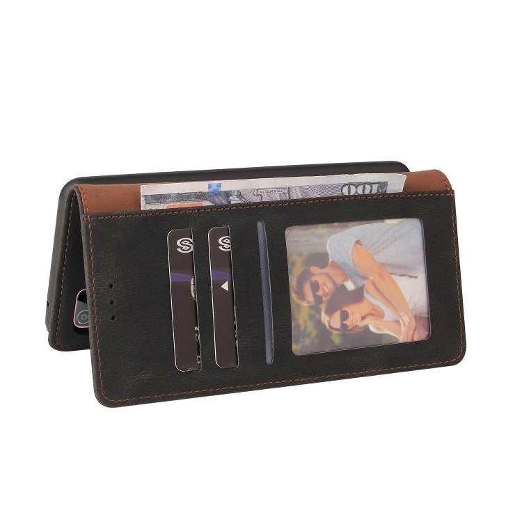 For Samsung Galaxy A51 5G Simple Suction Closure Horizontal Flip Leather Case with Holder & Card Slot & Wallet(Black) by buy2fix