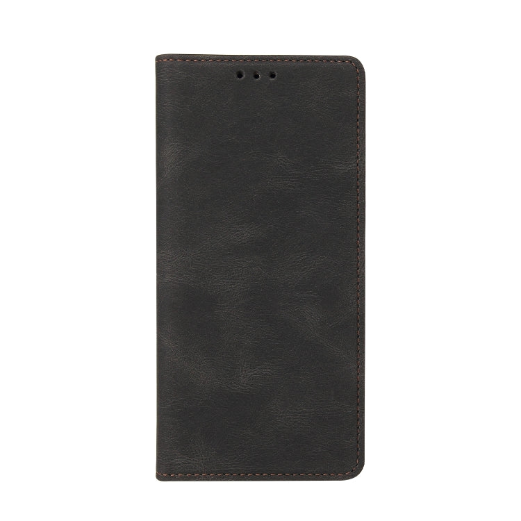 For Samsung Galaxy S21 FE 5G Simple Suction Closure Horizontal Flip Leather Case with Holder & Card Slot & Wallet(Black) by buy2fix