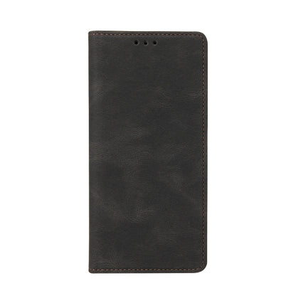 For Samsung Galaxy S21 FE 5G Simple Suction Closure Horizontal Flip Leather Case with Holder & Card Slot & Wallet(Black) by buy2fix