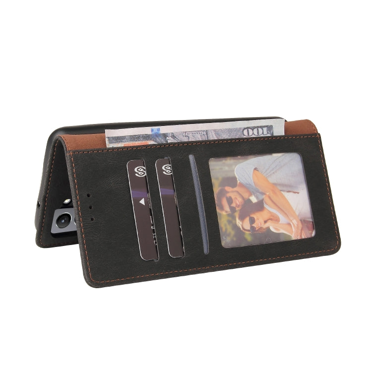 For Samsung Galaxy S21 FE 5G Simple Suction Closure Horizontal Flip Leather Case with Holder & Card Slot & Wallet(Black) by buy2fix