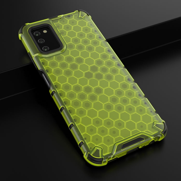 For Samsung Galaxy A03s 164mm Shockproof Honeycomb PC + TPU Case(Green) by buy2fix