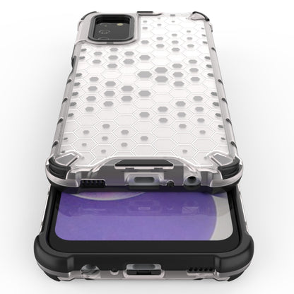 For Samsung Galaxy A03s 164mm Shockproof Honeycomb PC + TPU Case(Blue) by buy2fix