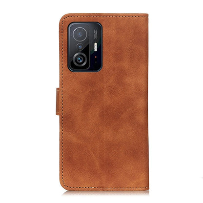 For Xiaomi Mi 11T / 11T Pro KHAZNEH Retro Texture Horizontal Flip Leather Case with Holder & Card Slots & Wallet(Brown) - Xiaomi Cases by buy2fix | Online Shopping UK | buy2fix