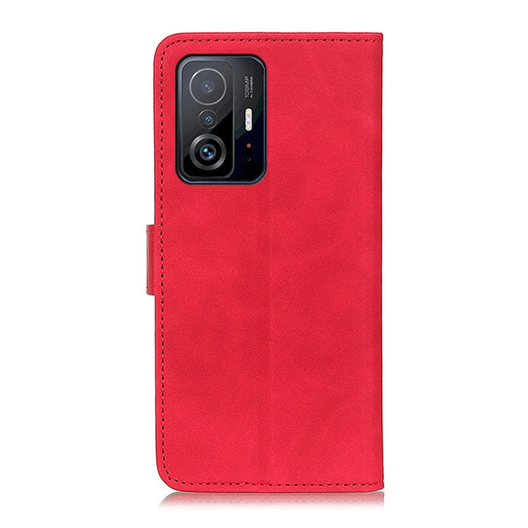 For Xiaomi Mi 11T / 11T Pro KHAZNEH Retro Texture Horizontal Flip Leather Case with Holder & Card Slots & Wallet(Red) by buy2fix