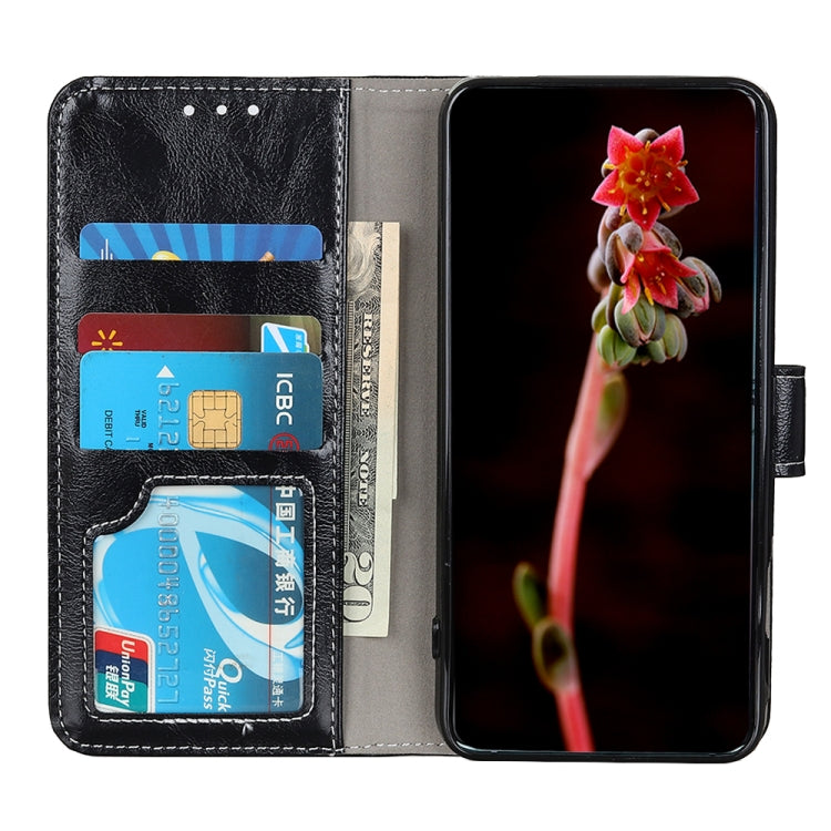 For Xiaomi Mi 11T / 11T Pro Retro Crazy Horse Texture Horizontal Flip Leather Case with Holder & Card Slots & Photo Frame & Wallet(Black) - Xiaomi Cases by buy2fix | Online Shopping UK | buy2fix