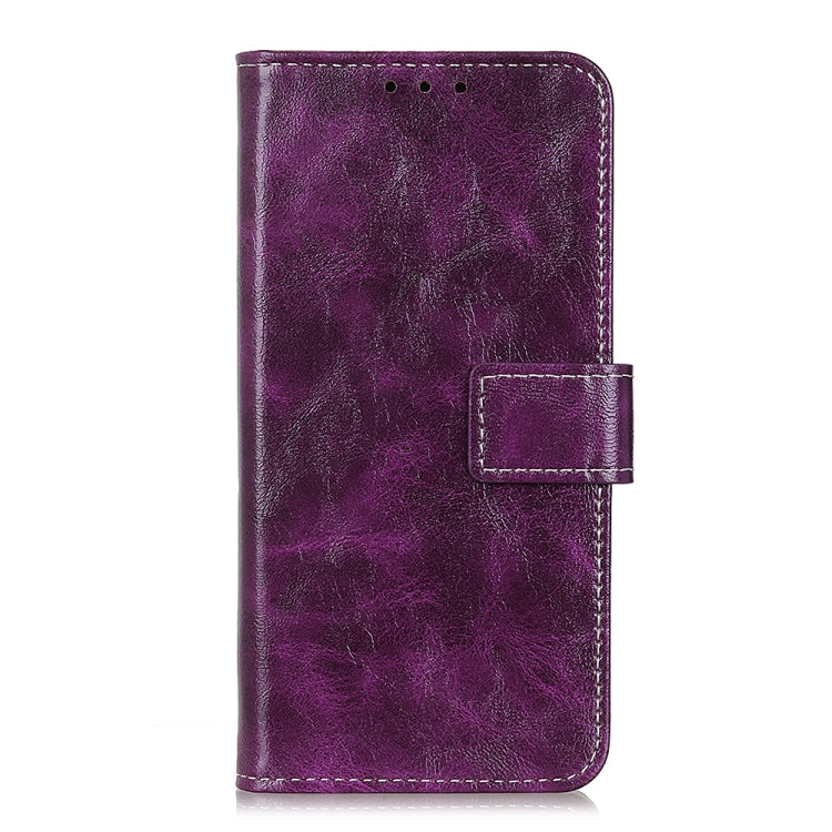 For Xiaomi Mi 11T / 11T Pro Retro Crazy Horse Texture Horizontal Flip Leather Case with Holder & Card Slots & Photo Frame & Wallet(Purple) - Xiaomi Cases by buy2fix | Online Shopping UK | buy2fix