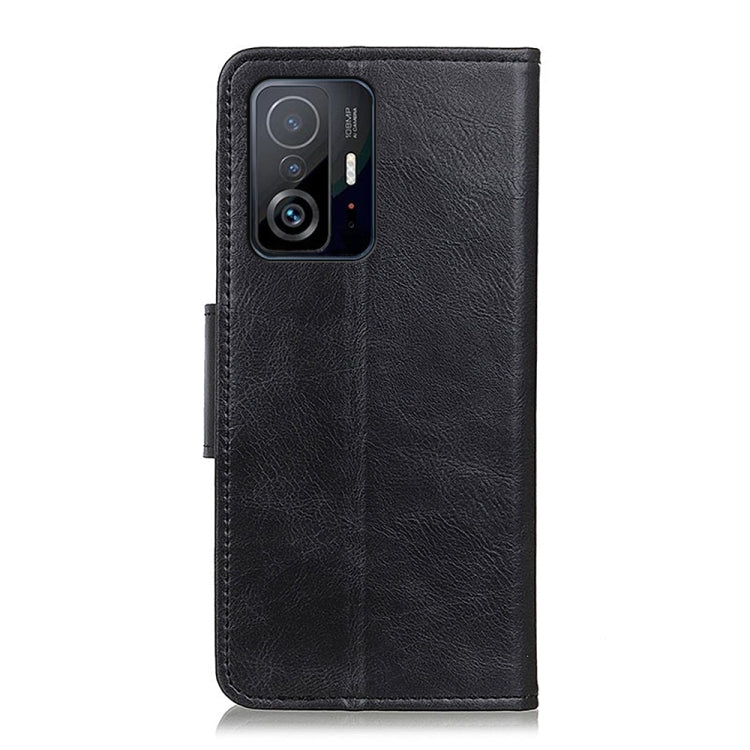 For Xiaomi Mi 11T / 11T Pro Mirren Crazy Horse Texture Horizontal Flip Leather Case with Holder & Card Slots & Wallet(Black) - Xiaomi Cases by buy2fix | Online Shopping UK | buy2fix