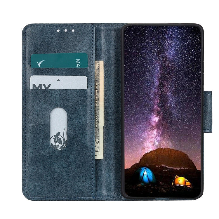 For Xiaomi Mi 11T / 11T Pro Mirren Crazy Horse Texture Horizontal Flip Leather Case with Holder & Card Slots & Wallet(Blue) - Xiaomi Cases by buy2fix | Online Shopping UK | buy2fix