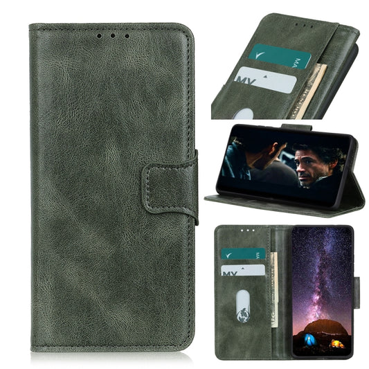 For Xiaomi Mi 11T / 11T Pro Mirren Crazy Horse Texture Horizontal Flip Leather Case with Holder & Card Slots & Wallet(Dark Green) - Xiaomi Cases by buy2fix | Online Shopping UK | buy2fix