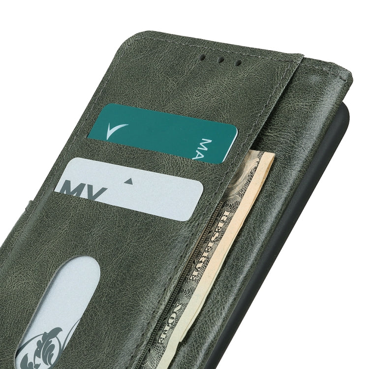 For Xiaomi Mi 11T / 11T Pro Mirren Crazy Horse Texture Horizontal Flip Leather Case with Holder & Card Slots & Wallet(Dark Green) - Xiaomi Cases by buy2fix | Online Shopping UK | buy2fix