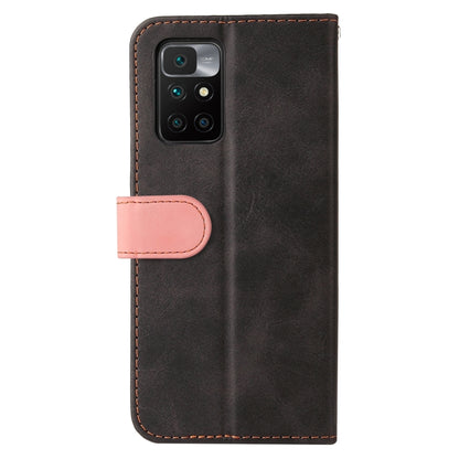 For Xiaomi Redmi 10 Business Stitching-Color Horizontal Flip PU Leather Case with Holder & Card Slots & Photo Frame(Pink) - Xiaomi Cases by buy2fix | Online Shopping UK | buy2fix