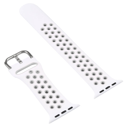 Silicone Watch Band + Protective Case with Screen Protector Set For Apple Watch Series 3 & 2 & 1 38mm(White) by buy2fix