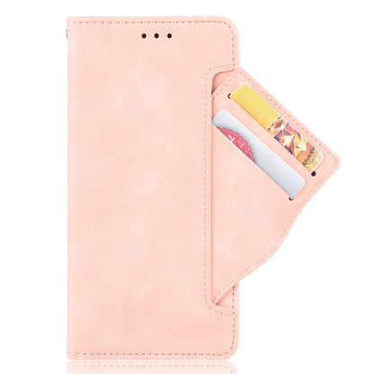 For Motorola Edge 20 Skin Feel Calf Pattern Horizontal Flip Leather Case with Holder & Card Slots & Photo Frame(Pink) - Motorola Cases by buy2fix | Online Shopping UK | buy2fix