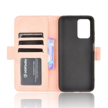 For Xiaomi Redmi 10 Skin Feel Calf Pattern Horizontal Flip Leather Case with Holder & Card Slots & Photo Frame(Pink) - Xiaomi Cases by buy2fix | Online Shopping UK | buy2fix