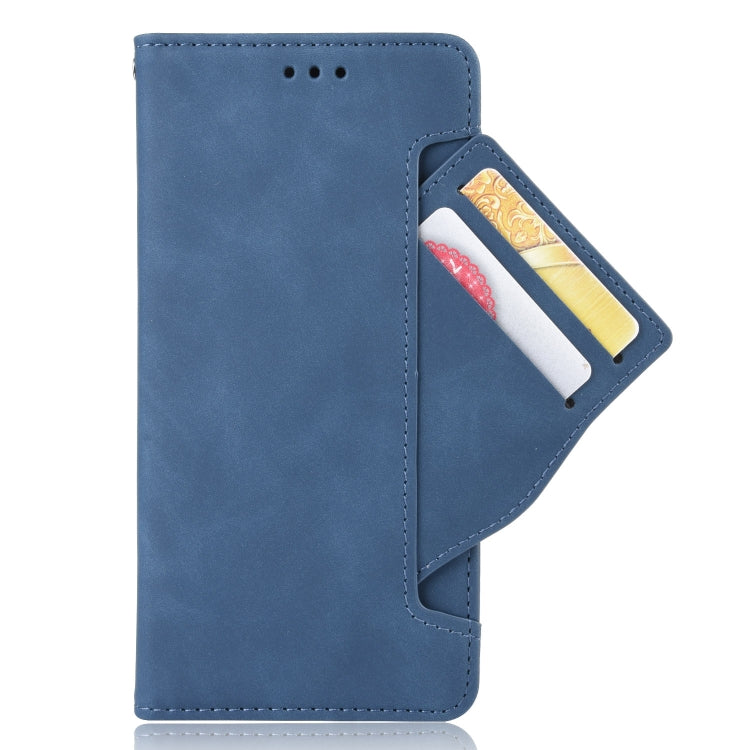 For Sony Xperia 10 III Skin Feel Calf Pattern Horizontal Flip Leather Case with Holder & Card Slots & Photo Frame(Blue) - Sony Cases by buy2fix | Online Shopping UK | buy2fix