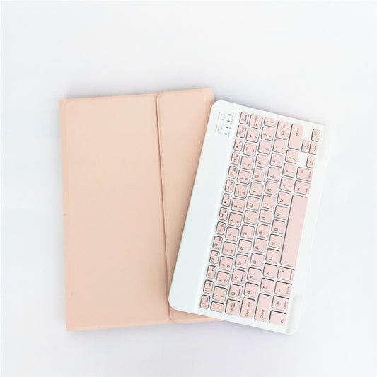 For Lenovo Pad Tab P11 Pro 11.5 inch TB-J706F LX115 Solid Color Detachable Square Keycap Bluetooth Keyboard Leather Tablet Case with Stand(Pink) by buy2fix