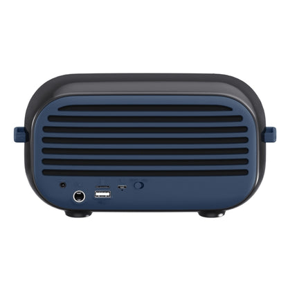 New Rixing NR-3000M Bluetooth 5.0 Portable Karaoke Wireless Bluetooth Speaker with Microphone & Shoulder Strap(Blue) - Desktop Speaker by NewRixing | Online Shopping UK | buy2fix